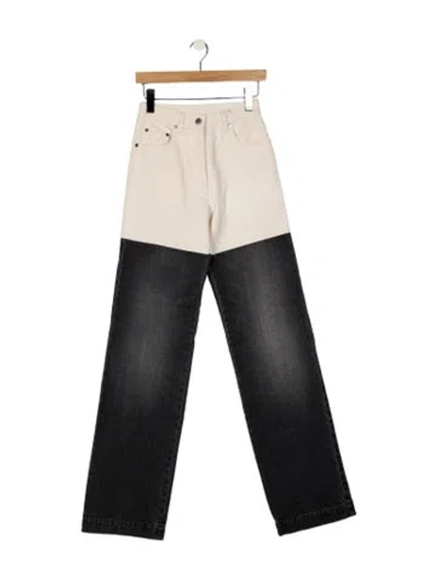 Pre-owned Peter Do High-rise Wide Leg Jeans W/ Tags In Gray