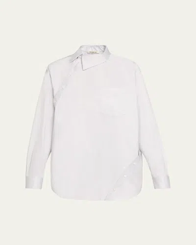 Peter Do Kiko Spiral Button-down Shirt In Gray