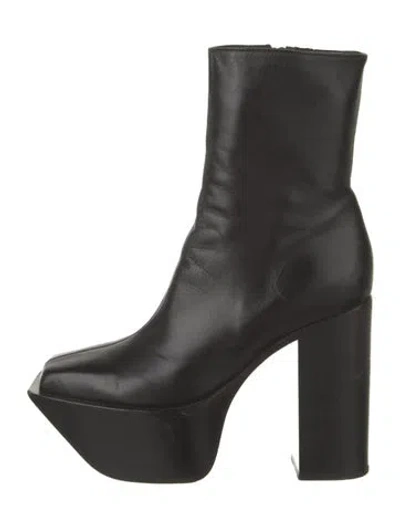 Pre-owned Peter Do Leather Boots In Black