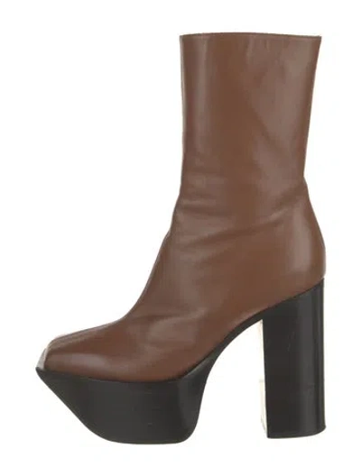 Pre-owned Peter Do Leather Boots In Brown