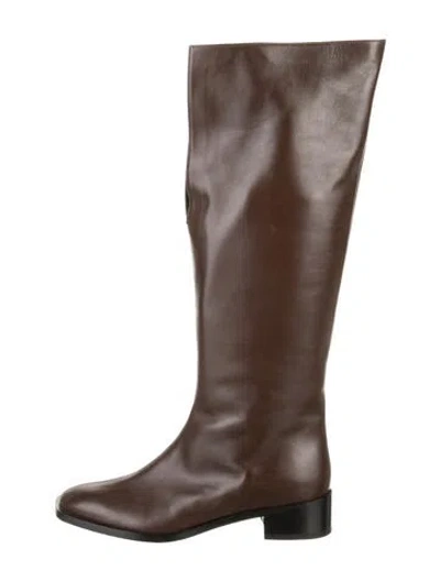 Pre-owned Peter Do Leather Boots In Brown