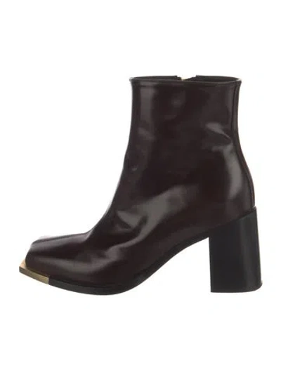 Pre-owned Peter Do Leather Boots In Brown/burgundy