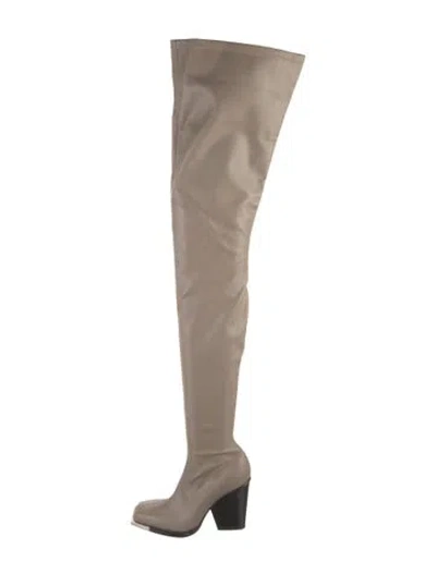 Pre-owned Peter Do Leather Boots In Neutral