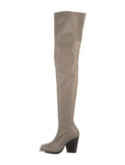Pre-owned Peter Do Leather Boots In Neutral