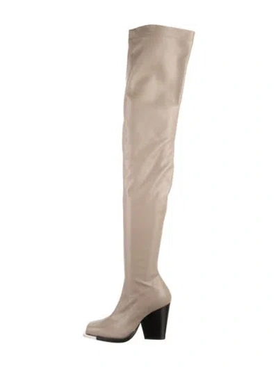 Pre-owned Peter Do Leather Boots In Neutral