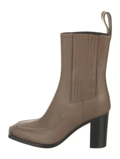 Pre-owned Peter Do Leather Boots In Neutral