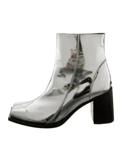 Pre-owned Peter Do Leather Boots In Silver
