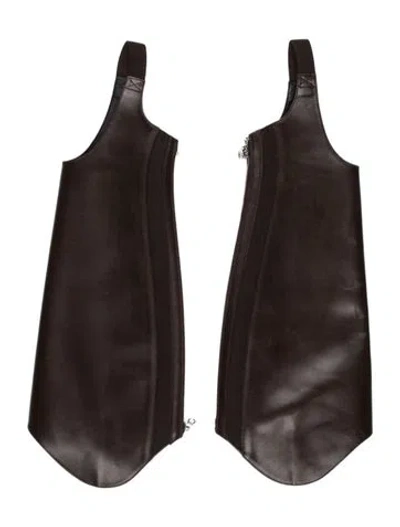 Pre-owned Peter Do Leather Chaps In Brown