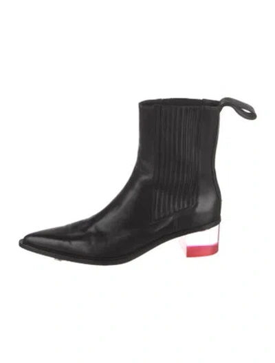 Pre-owned Peter Do Leather Chelsea Boots In Black
