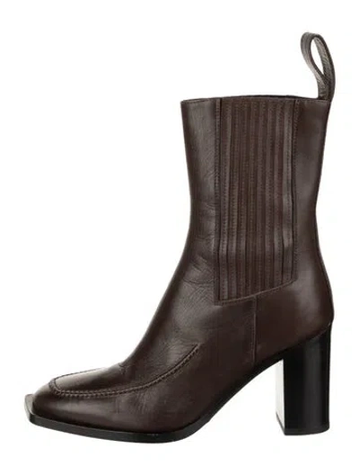 Pre-owned Peter Do Leather Chelsea Boots In Brown
