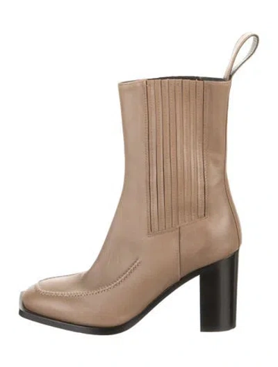 Pre-owned Peter Do Leather Chelsea Boots In Neutral