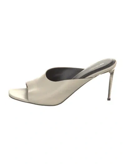 Pre-owned Peter Do Leather Mules In Neutral