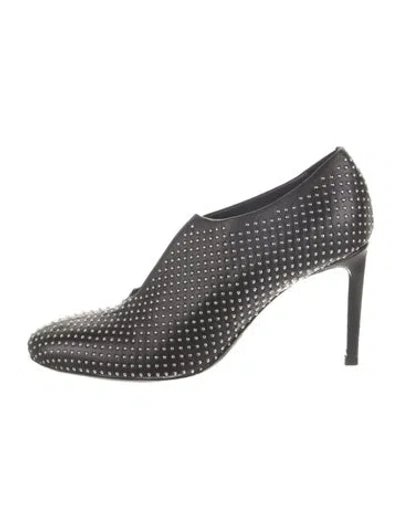Pre-owned Peter Do Leather Polka Dot Print Pumps In Gray