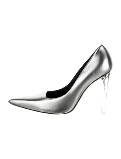 Pre-owned Peter Do Leather Pumps In Silver