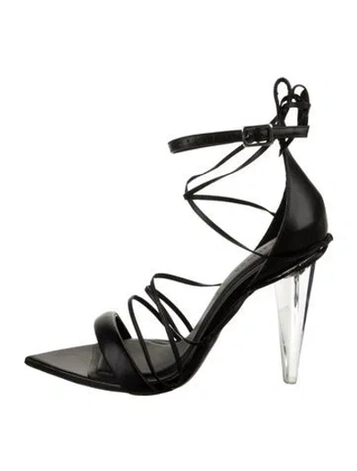 Pre-owned Peter Do Leather Sandals In Black