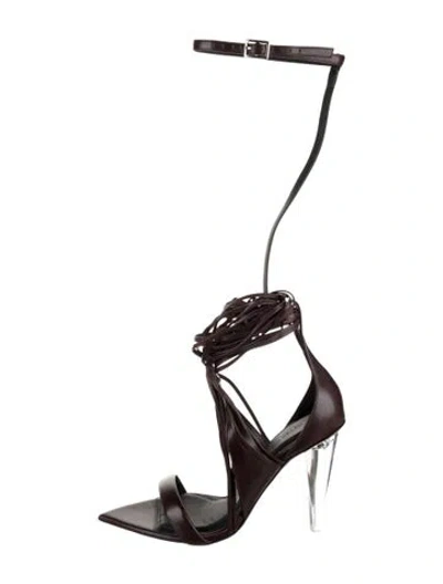 Pre-owned Peter Do Leather Sandals In Brown