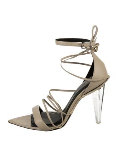 Pre-owned Peter Do Leather Sandals In Neutral