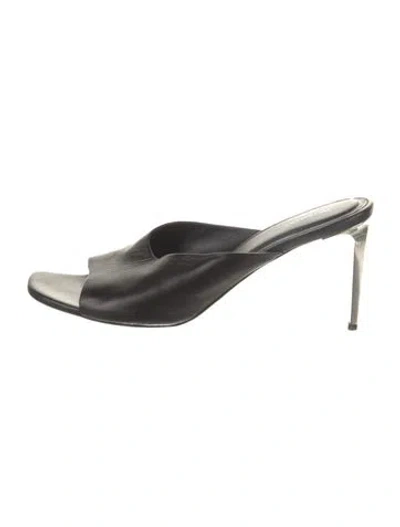 Pre-owned Peter Do Leather Slides In Black