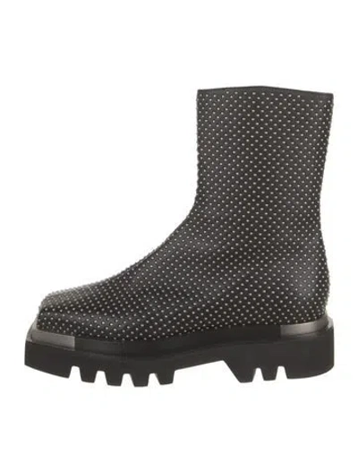 Pre-owned Peter Do Leather Studded Accents Boots In Black
