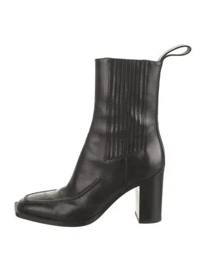 Pre-owned Peter Do Leather Western Boots In Black
