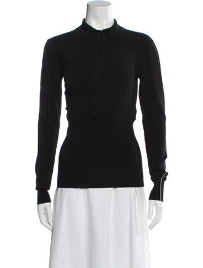 Pre-owned Peter Do Long Sleeve Top In Black