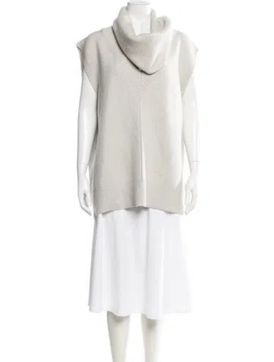 Pre-owned Peter Do Merino Wool Cowl Neck Sweater In Grey