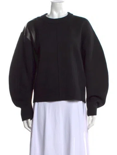 Pre-owned Peter Do Merino Wool Crew Neck Sweater W/ Tags In Black
