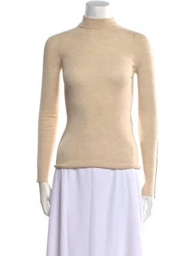 Pre-owned Peter Do Merino Wool Turtleneck Sweater In Neutral