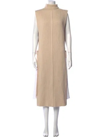 Pre-owned Peter Do Merino Wool Turtleneck Sweater In Neutrals
