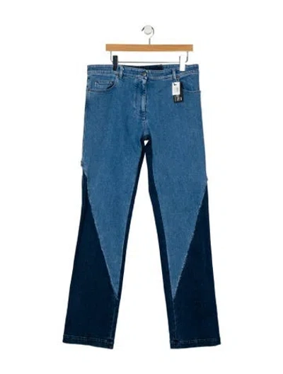 Pre-owned Peter Do Mid-rise Straight Leg Jeans In Blue