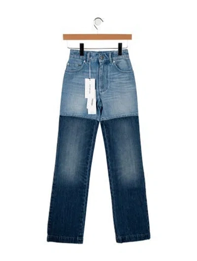 Pre-owned Peter Do Mid-rise Straight Leg Jeans In Blue