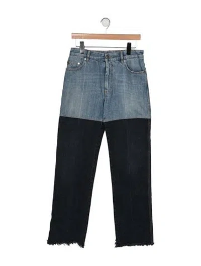 Pre-owned Peter Do Mid-rise Straight Leg Jeans In Blue