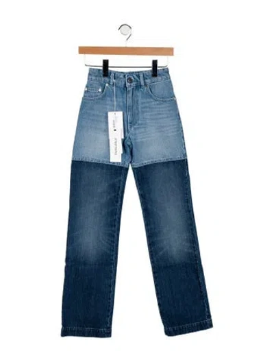 Pre-owned Peter Do Mid-rise Straight Leg Jeans In Blue