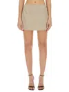 Peter Do Mini Skirt In Silver