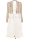 Peter Do Collage Panelled Coat In Neutrals