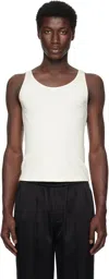 Peter Do Off-white Han Open Back Tank Top In White