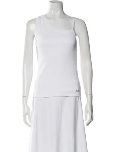 Pre-owned Peter Do One-shoulder Sleeveless Top In White