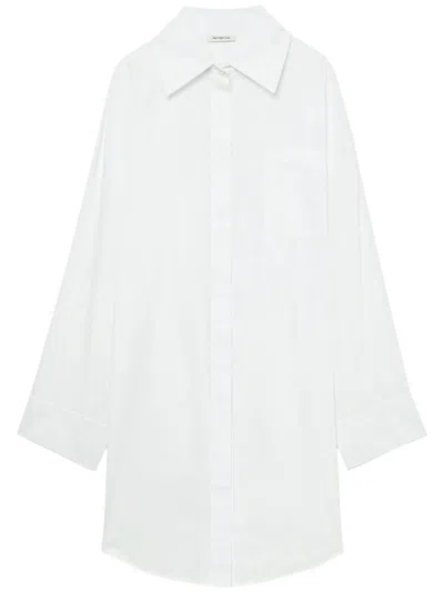 Peter Do Oversize Cotton Shirt In 白色