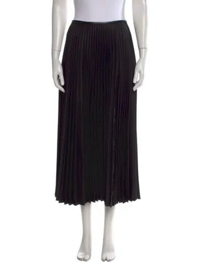 Pre-owned Peter Do Pleated Accents Midi Length Skirt In Black