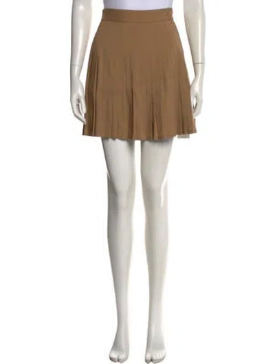 Pre-owned Peter Do Pleated Accents Mini Skirt In Neutral