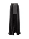 Peter Do Pleated Belted Skirt