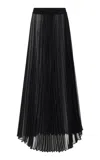 PETER DO PLEATED CHIFFON MIDI SKIRT