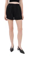Peter Do Sando Mini Shorts Black In Black