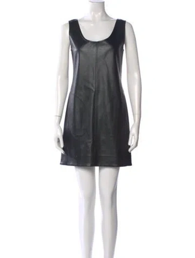Pre-owned Peter Do Scoop Neck Mini Dress W/ Tags In Black