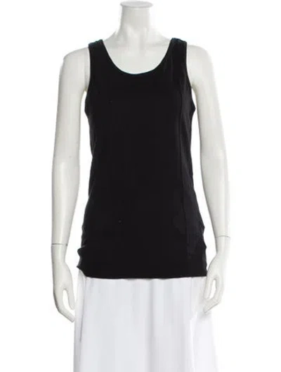 Pre-owned Peter Do Scoop Neck Sleeveless Top In Black