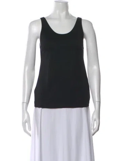 Pre-owned Peter Do Scoop Neck Sleeveless Top In Black