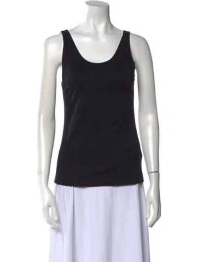 Pre-owned Peter Do Scoop Neck Sleeveless Top W/ Tags In Black