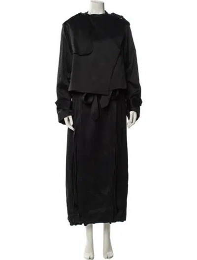 Pre-owned Peter Do Silk Dress Set In Black