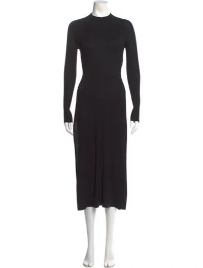Pre-owned Peter Do Silk Long Dress In Black