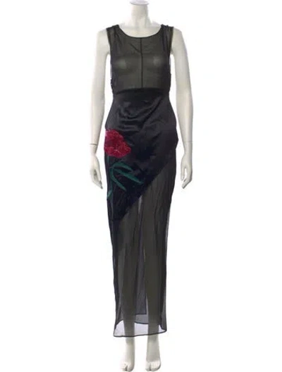 Pre-owned Peter Do Silk Long Dress In Multi